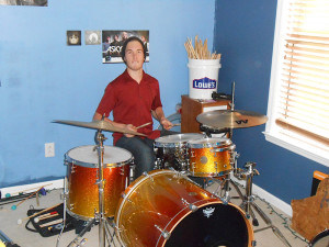 Grandkids2013-ZachDrums